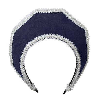 Women Cosplay Headbands Medieval Crown Headpiece Royal French Mary Queen Costume