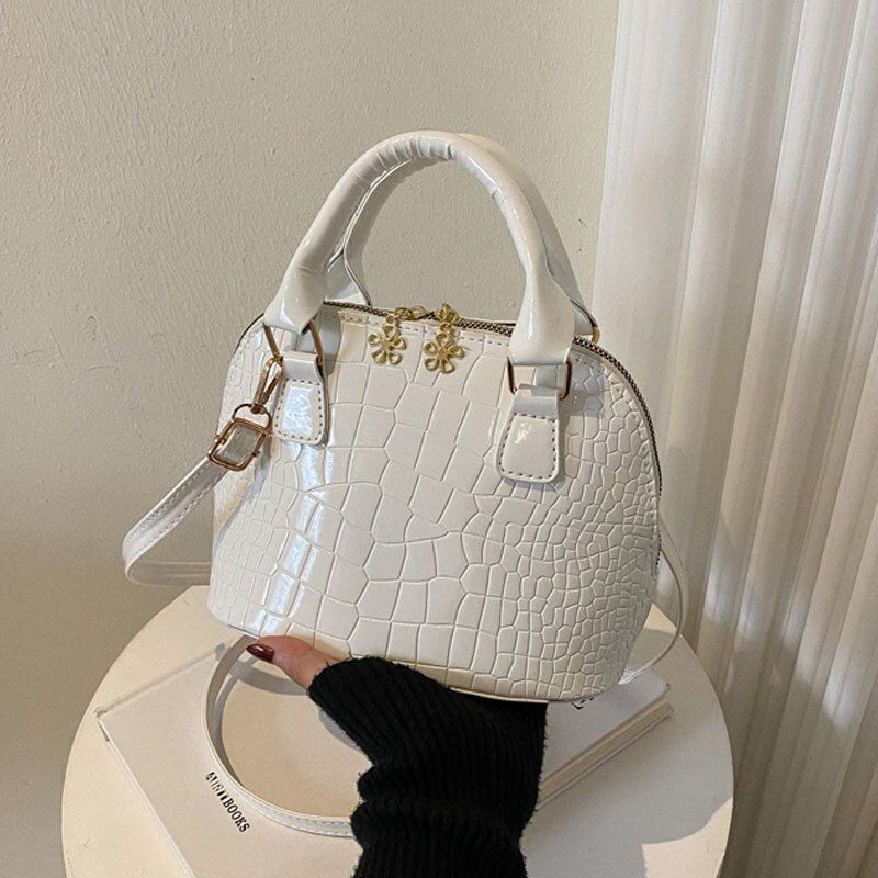 Small Shoulder Bag Fashion Leather Shell Handbag Crossbody Purse 20.5*13.5*16 CM