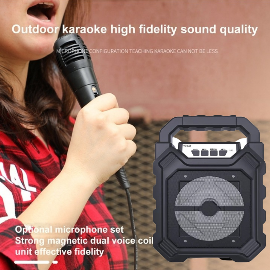 Corneta Bluetooth Bocina Parlante Altavoz Inalambrico LED & Microfono FM Karaoke