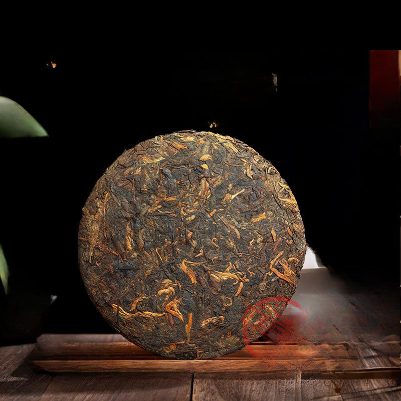 1pc Pu'er Tea Ripe Tea Cake Yunnan Ancient Tree Tea Ripe Pu Erh Tea Cake