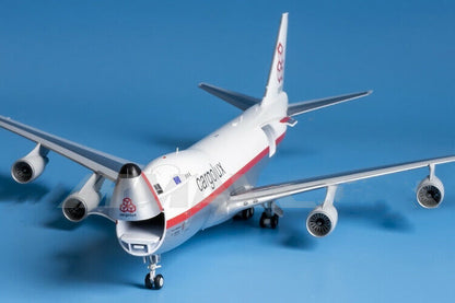 1:200 35CM JC Wings Cargolux BOEING 747-400 Passenger Airplane Diecast Model