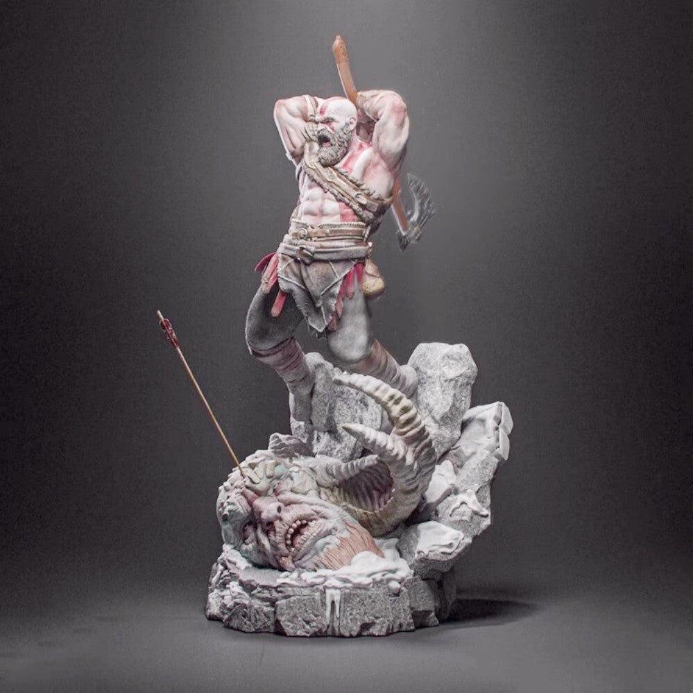 1/24 resin figure model kit Kratos God of War 3D printing Unassembled Unpainted