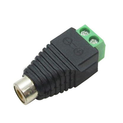 10pcs Speaker Wire Cable RCA Female to Terminal Block Adapter RCA Connector Plug