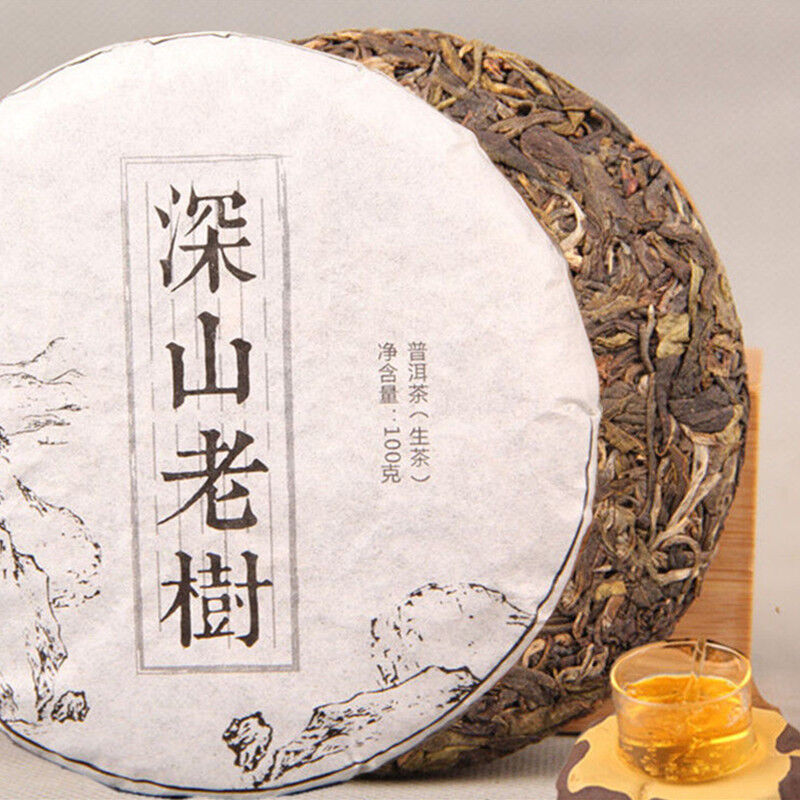 Pu er tea cake handmade Pu er tea 100g raw Pu er tea ecological old tree green tea-