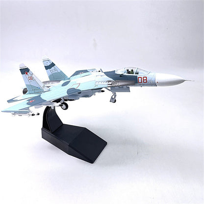 1/100 U-27 Flanker Heavy Aircraft Model Simulation Fighter Aviation Military