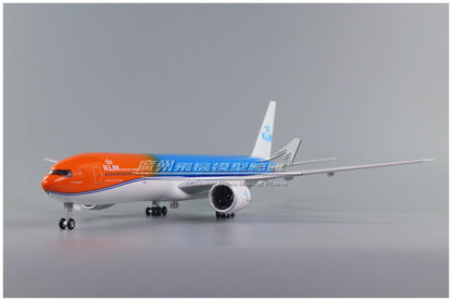 1:157 47CM KLM BOEING 777-300ER Plane Airplane Landing Gear Resin Aircraft Model