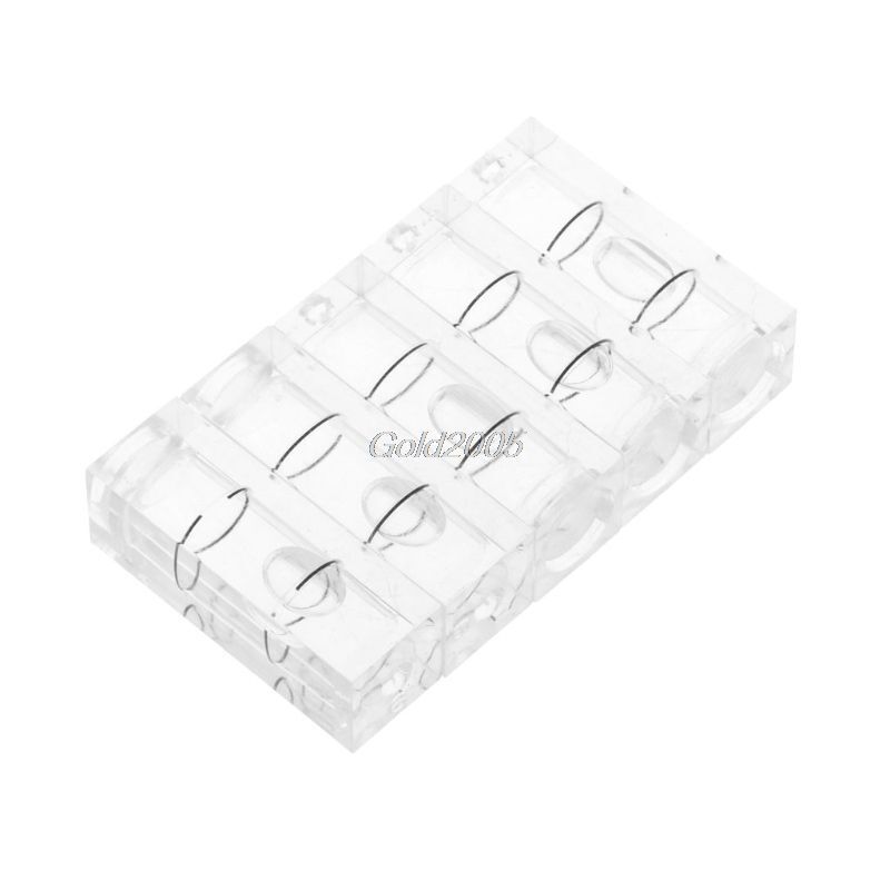 Bubble Spirit Level 5Pcs Universal VIAL Square Tripod Measuring Tools 10x10x29mm