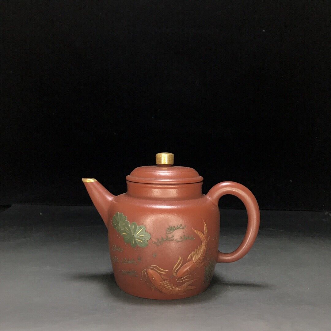 vintage chinese yixing purple clay teapot zisha ceremony teaware collection rare