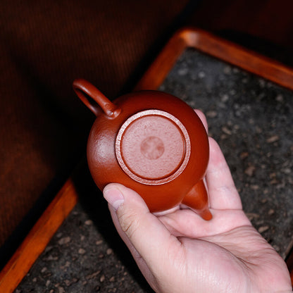 Real Yixing Zisha Zhu Clay Marked Tea Pot 110ml Small Kungfu Handmade Master Pot