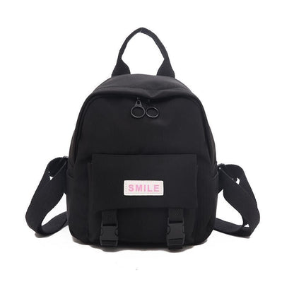 Waterproof Backpack Trendy Women Fashion Shoulder Bag Small Nylon School Bag 1PC