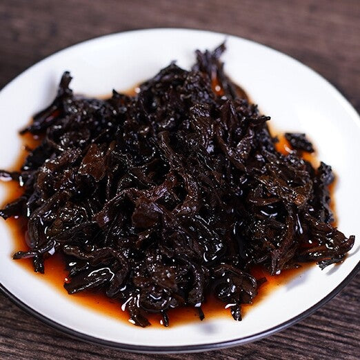 357g Chinese Yunnan Pu'er Tea Cooked Tea Big Leaf Spring Tea Cake On Sales China