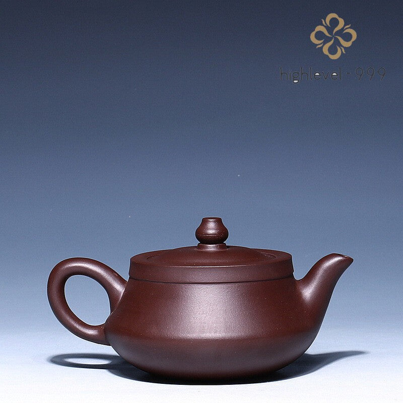 5.9" Chinese Yixing Zisha Original Ore Qingshui Clay Tea Pot Marked Home Collect