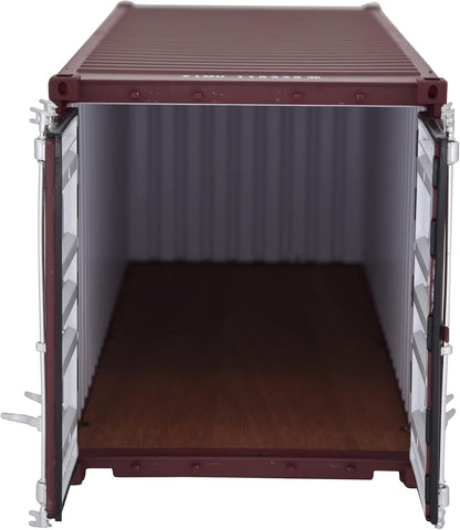 1:20 ZIM 20GP Shipping Container Model Abs Resin & Wood Toy Home Decoration Gift