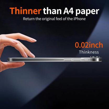 For Iphone 17 Air Slim Case,Paper-Thin Transparent Finish Skin Back Case [Non Ye