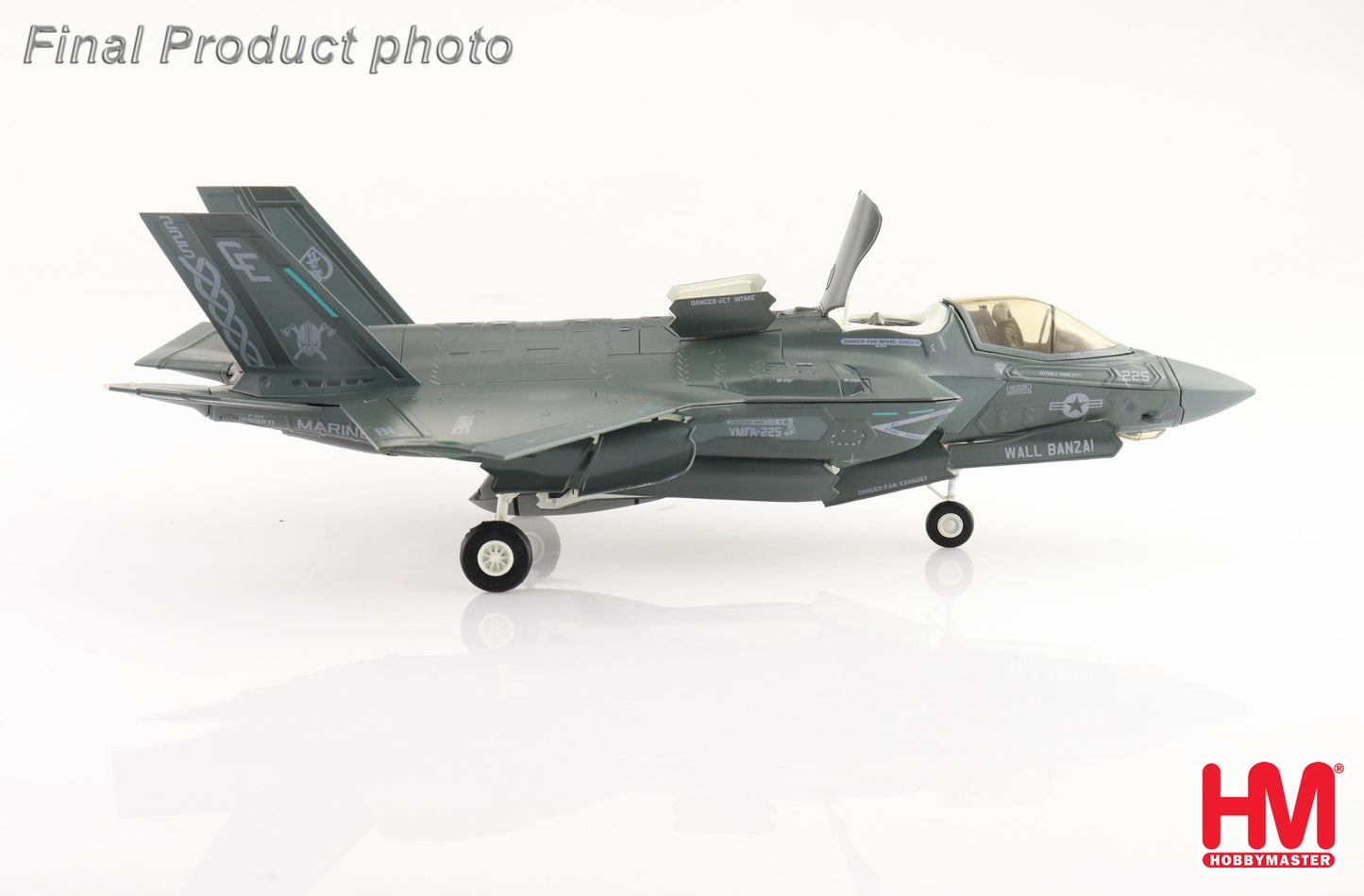 1:72 HM Lockheed Martin F-35B Lightning II 2023 Fighter Diecast Aircraft Model