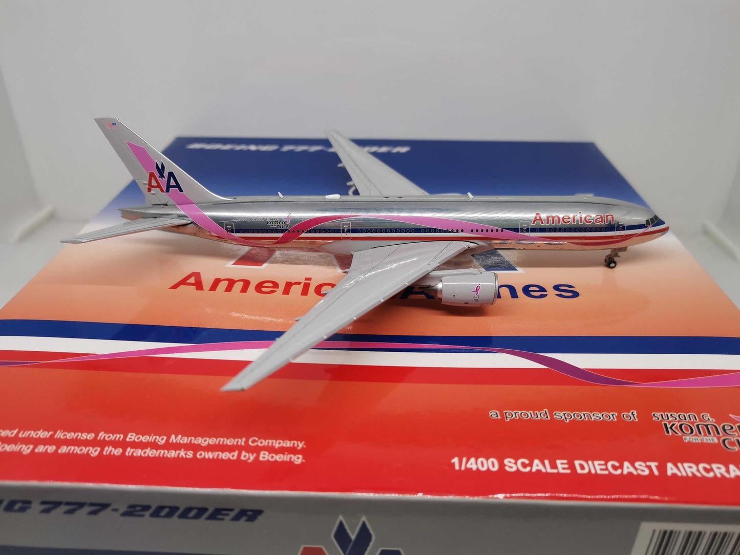 1:400 JC Wings AA BOEING B777-200ER Passenger Airplane Diecast Aircraft Model