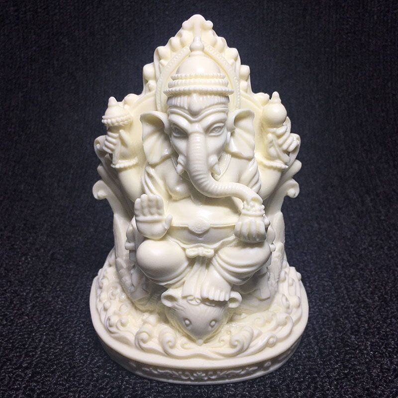 4.6" New Asian Elephant God Buddha Figure Statue Resin Art Sculpture Statue