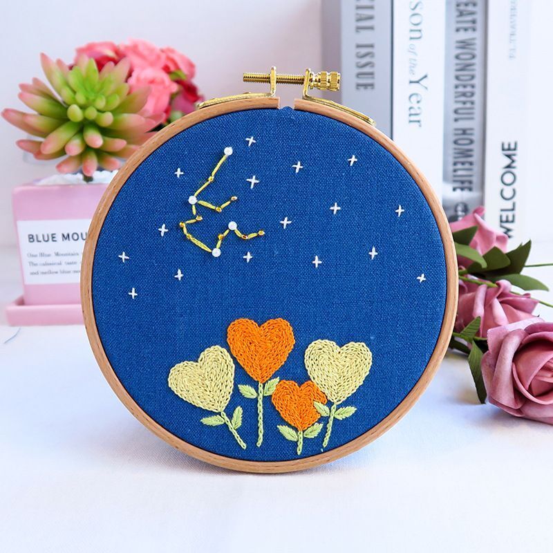 Embroidery Kit DIY Needlework Zodiac Horoscope Needlecraft Cross Stitch Artcraft