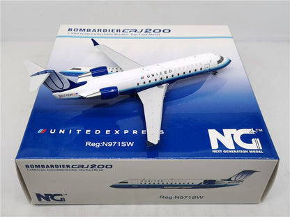 1:200 NG Model UNITED CRJ-200 Passenger Airplane Diecast Aircraft Model