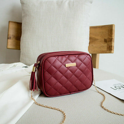 Messenger Bag Women Lingge Embroidery Female Shoulder Bag Ladies Crossbody Bags