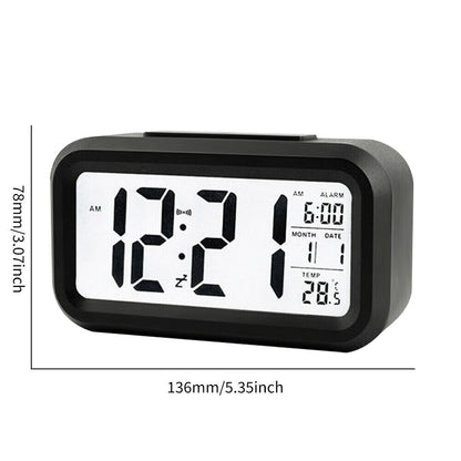 Alarm Clock LED Mini Student Electronic USB Rechargeable 100x50x30mm ABS Plastic