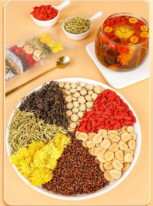 Health Tea Bulk Packaged Slimming Tea Bags Dandelion and Wolfberry Blended