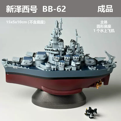 War II USS Missouri Montana Battleship Ship Model 3D printed static model