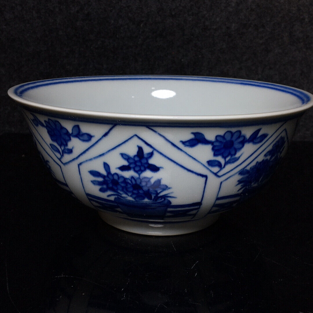 Ancient Chinese Blue and White Porcelain Bowl