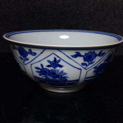 Ancient Chinese Blue and White Porcelain Bowl