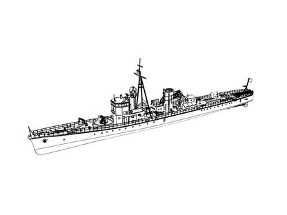 SSMODEL 1/1250 Military Model Kit IJN Type K-3 No.1 Kusentei RHWS1250014