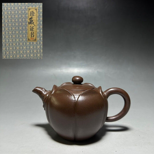 vintage chinese yixing purple clay teapot zisha ceremony teaware collection rare