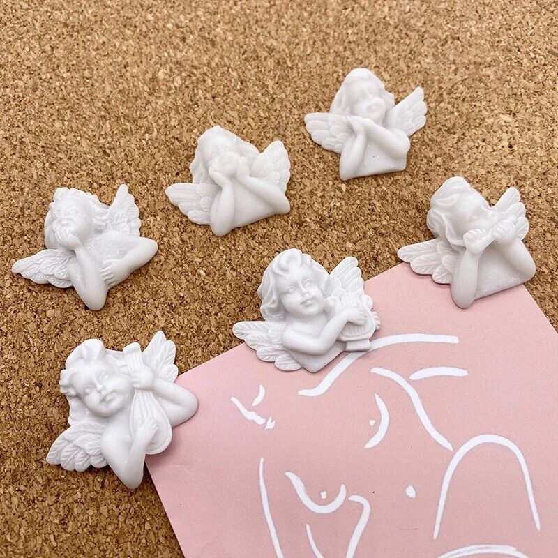 Message Board Push Pin 6Pcs Baroque Style Little Angel Map Thumbtacks Decoration