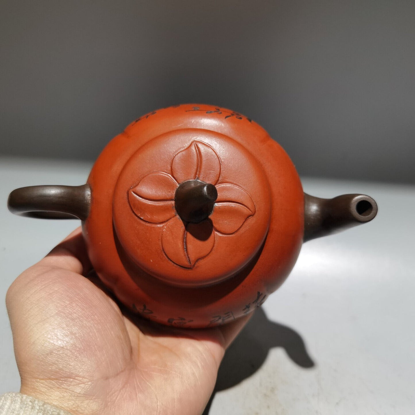 Chinese Yixing Zisha Clay Handmade Exquisite Teapot （花开富贵 低款：周桂珍 )