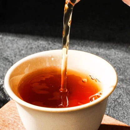 Authentic Jasmine Pu'er Fragrant Tea 357g Ripe Tea Cake Yunnan Qizi Cake Tea