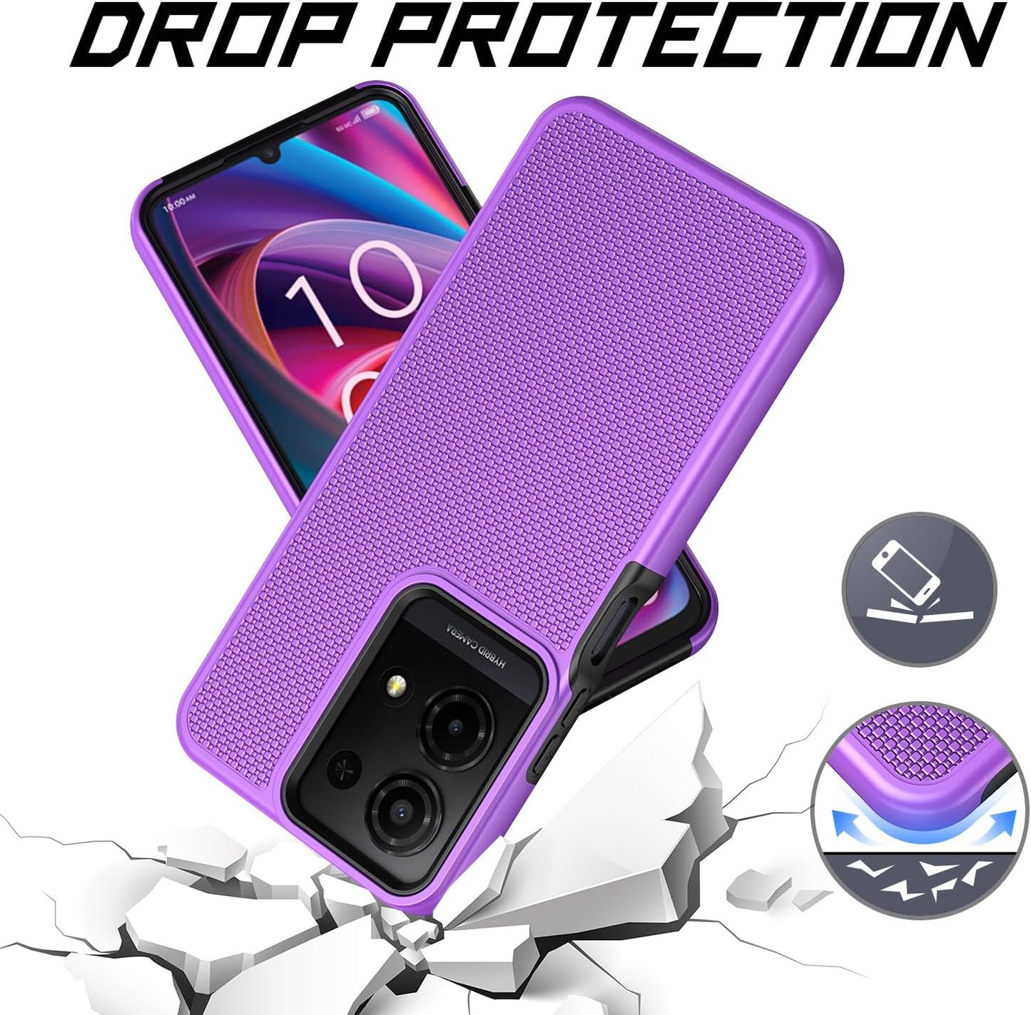 For TCL K32/K33 5G Phone Case with Screen Protector,Tcl K32 5G T513W Phone Case