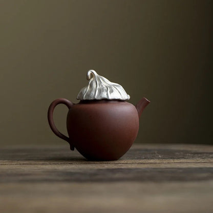150ml Purple Clay Handmade Teapot Tea Maker Kettle with Ball Hole Kungfu Teaware