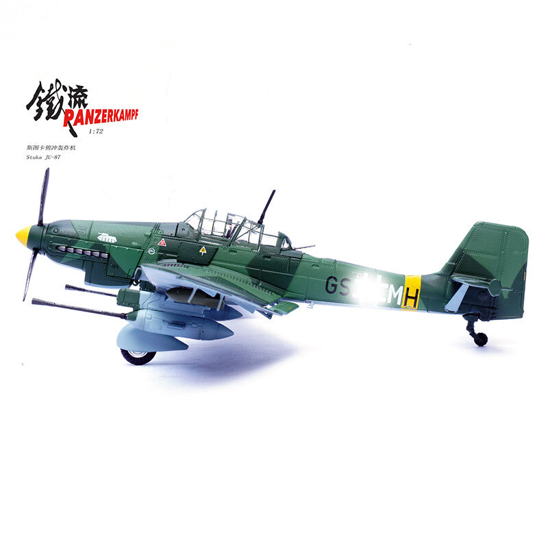1/72 Stuka JU87G1 1st Dive Bomber Battalion 10th Anti-tank Squadron Alloy Model