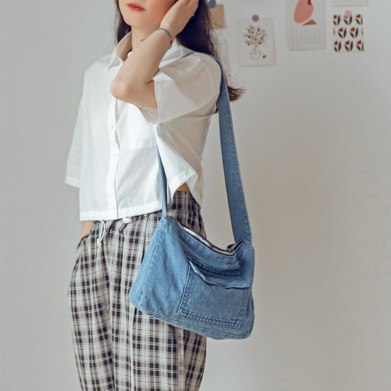 35*5*24 CM Shoulder Bag Cowboy Crossbody Bags Multifunction Bag Messenger Purse
