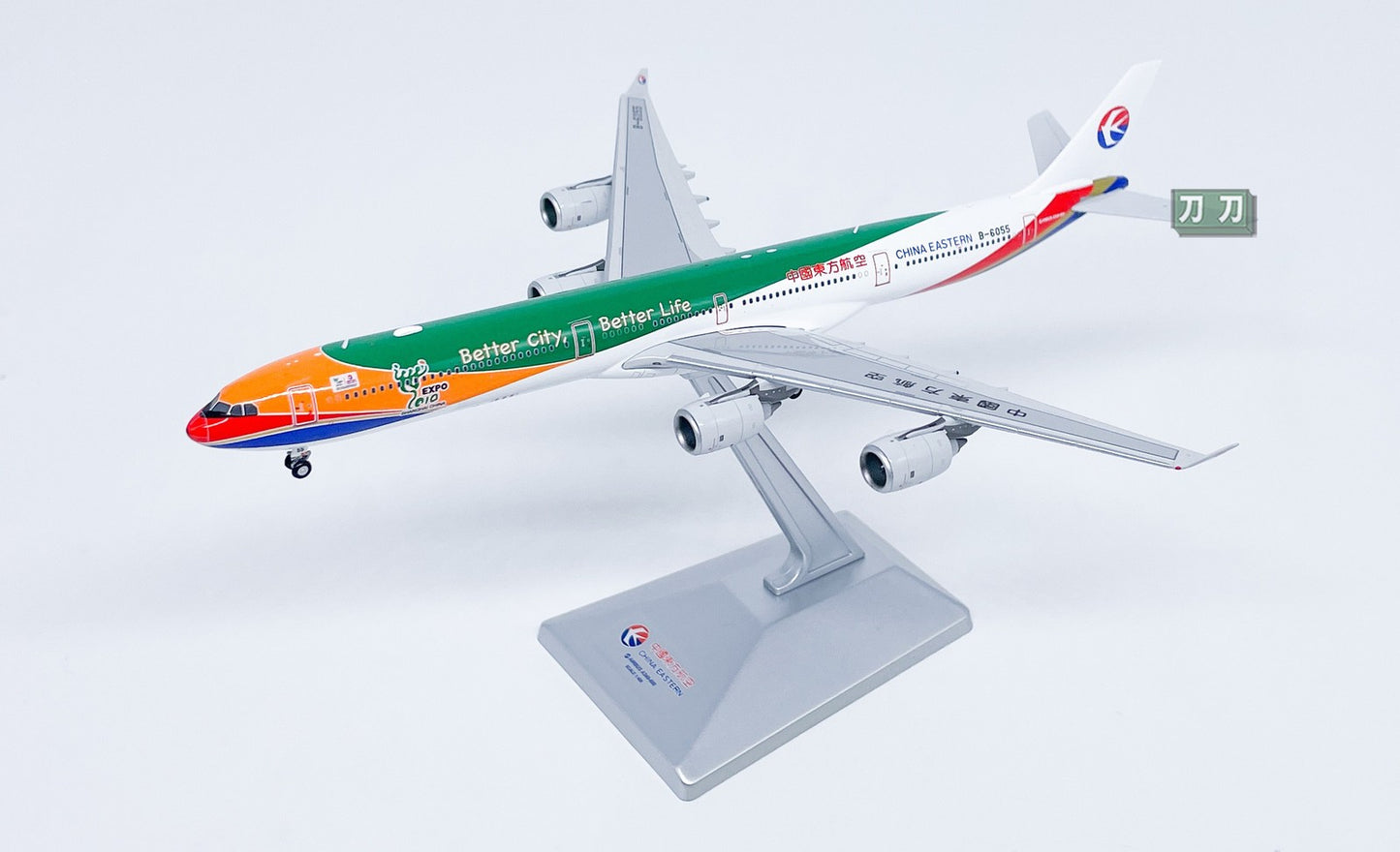 1:400 HX China Eastern Airlines Airbus A340-600 Plane Diecast Aircraft Model