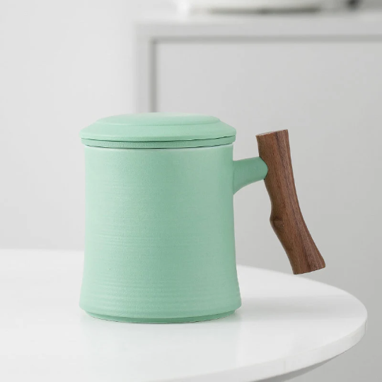 Ceramic Tea Cup with Infuser Coffee Tea Mug 380ml