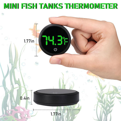 Aquarium Digital Thermometer LED Fish Tank Temperature Gauge Touch Screen Lot