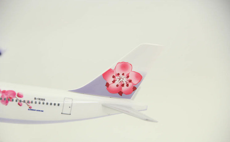 32CM 1:200 Risesoon China Airlines AIRBUS A330-300 Aircraft ABS Plastic Model
