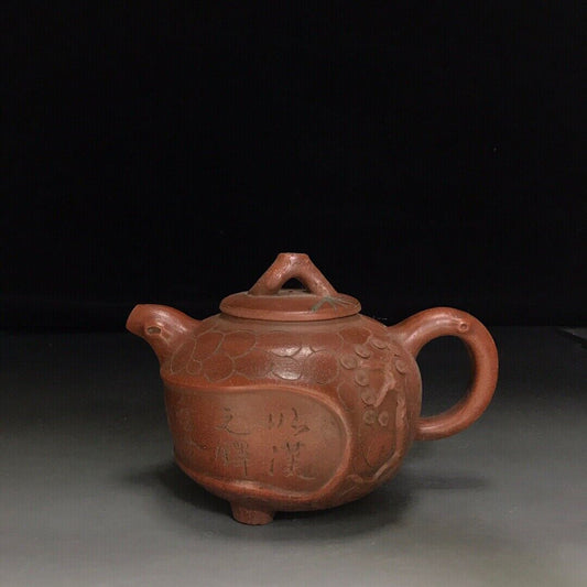 vintage chinese yixing purple clay teapot zisha ceremony teaware collection rare