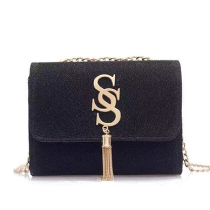 Luxury Small Sequin Flap Crossbody Bag Fashion Chain Handbag Purse Messenger Bag