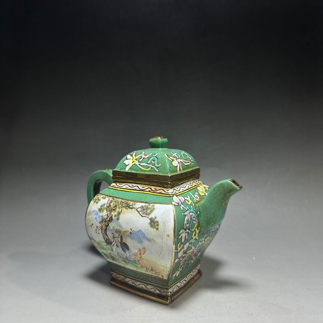 Chinese Yixing Zisha Clay Handmade Exquisite Teapot（四方 底款：陈尚明）