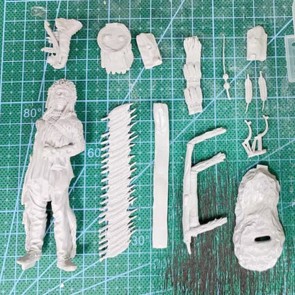1/24 resin figure model Ancient Black Foot Blood Warrior Unassembled Unpainted