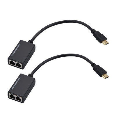 30M 98ft HDMI Extender Balun Using Cat5e/CAT6 Cable 1080p Sender/Rreceiver