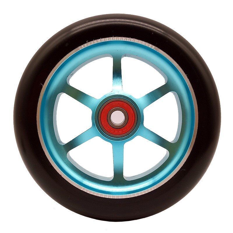 4pcs Stunt Scooter Wheels 100mm Aluminum Alloy Hub High-elastic PU Skates Wheels