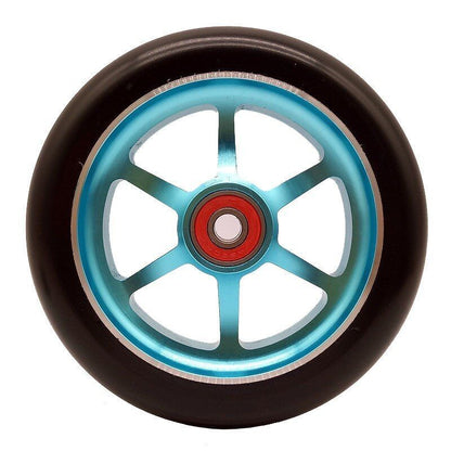 4pcs Stunt Scooter Wheels 100mm Aluminum Alloy Hub High-elastic PU Skates Wheels