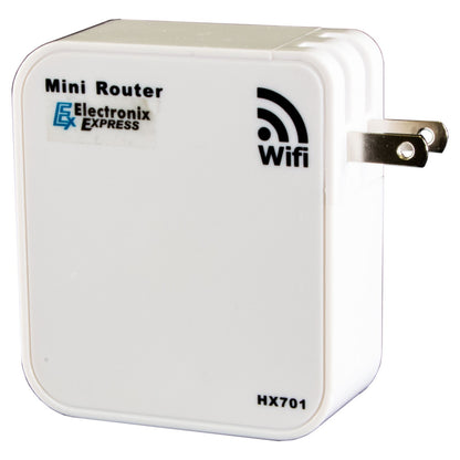 150Mbps Wireless N Mini Pocket Router, Repeater, 2 LAN Ports, USB Port (HX701)